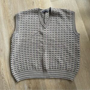 Vintage 100% Wool Sweater Vest